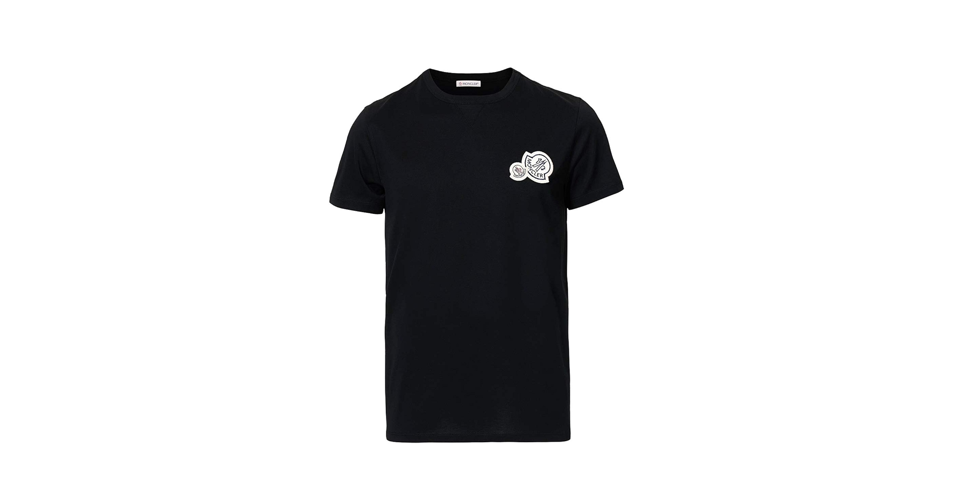XXLサイズ MONCLER モンクレール ダブルロゴワッペン Tシャツ 美品 MONCLER モンクレール ダブルロゴワッペン Tシャツ